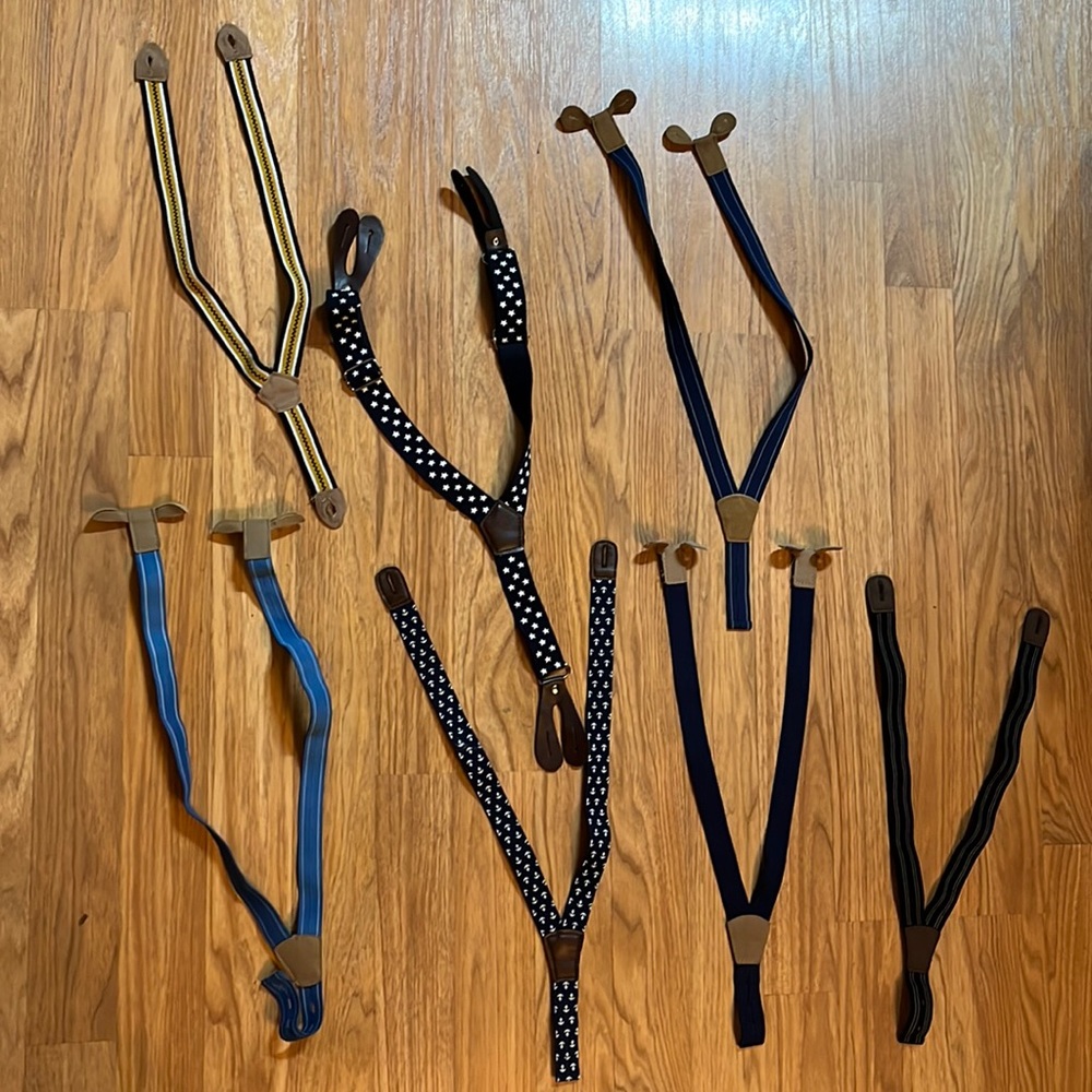 Lot of 7 baby/toddler suspenders. - Picture 1 of 8